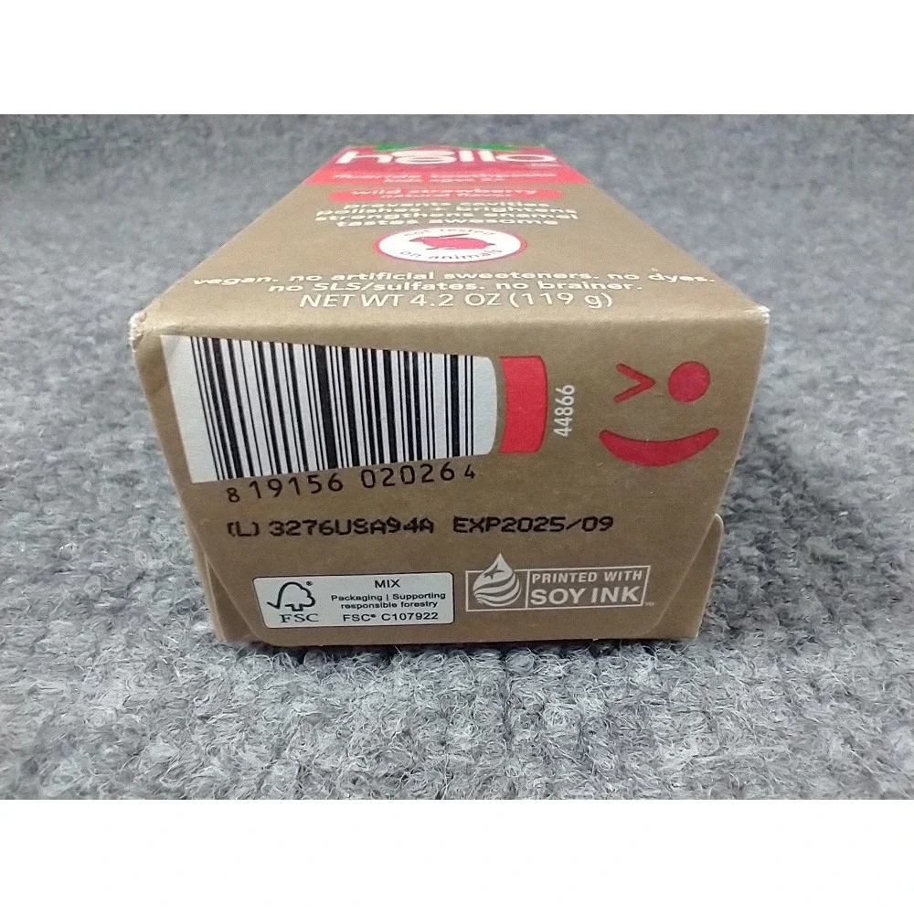 Hello Kids Fluoride Toothpaste Wild Strawberry 4.2 oz Ages 2+ Exp 09/2025